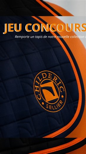 Childéric Sellier on Instagram: "JEU CONCOURS – Nouveau tapis Childéric 🎁 On vous fait gagner un tapis de notre toute nouvelle collection… et autant vous dire qu’il vaut le détour 👀✨ Pour participer, c’est très simple : - Like ce post 🧡 - Commente en précisant quel tapis tu préfèrerais : Dressage ou cso ? - Assure-toi d’être abonné(e) à notre compte Instagram 🫡 💡 Bonus : partage ce post en story ! N’oublie pas d’aller faire un tour sur notre TikTok, il se pourrait bien qu’un autre cadeau t