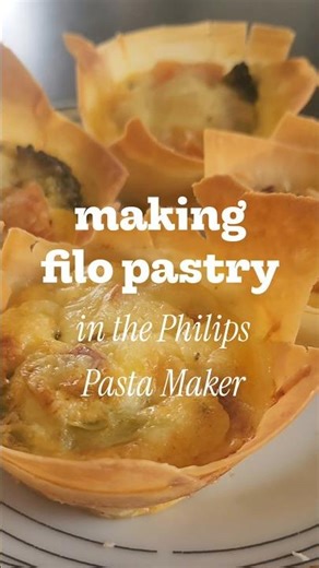 Making filo pastry in the Philips Pasta Maker #philipspastamaker #phyllo #pastry #filo #fillo