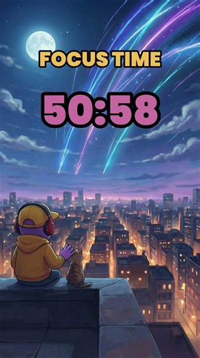 50 Minute Cozy Lo-Fi Timer 🌿 Slow down, focus gently, and reset your mind #LoFi #Timer #studycalm