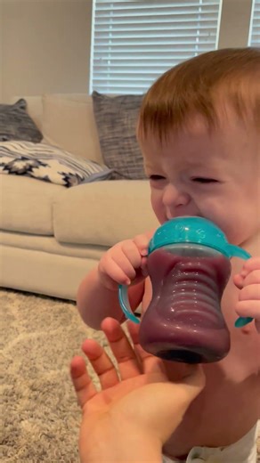 Wants to learn how to drink from a sippy cup.