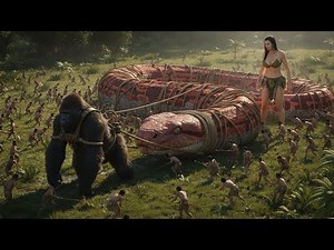 Life Millions of Years Ago | Giant Gorilla Rescue a Beautiful Woman from the Deadly Python