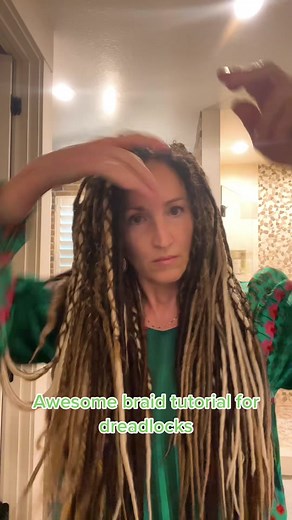 Inside-Out Braid Tutorial for Dreadlocks: Easy Gym Updo