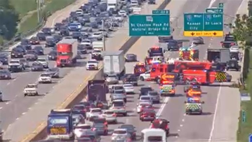 2 injured in I-270 crash that backed up traffic for hours