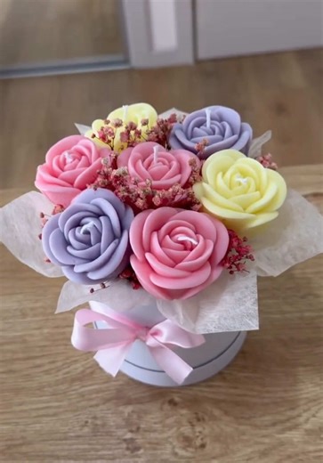 Creating a Colorful Candle Bouquet