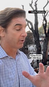 "I'm standing in my own neighborhood right now." CBS News' Carter Evans has covered wildfires for more than 20 years, but the Palisades Fire was different because it burned his own community. "Block after block after block after block, it's all gone." | CBS News