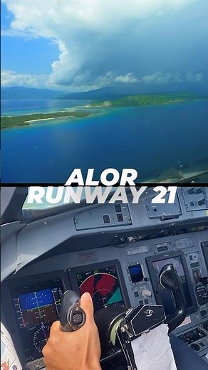 Cockpit View ATR72-600 Landing Bandara Mali Alor #wingsair #lionairgroup #atr72 #aviation