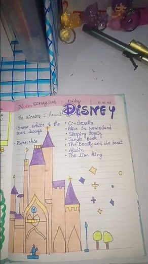 Can I draw the Disney Castle perfectly? #diy #disney #youtubeshorts