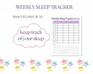 Sleep Tracker, Sleep Diary, Sleep Journal Printable, Sleep Log, Sleep Planner, Sleep Chart, Sleep Habit Log, Sleep Worksheet, Sleep Routine - Etsy