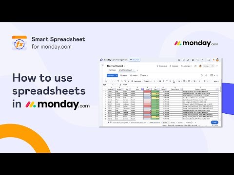 How to Use Spreadsheets in monday.com