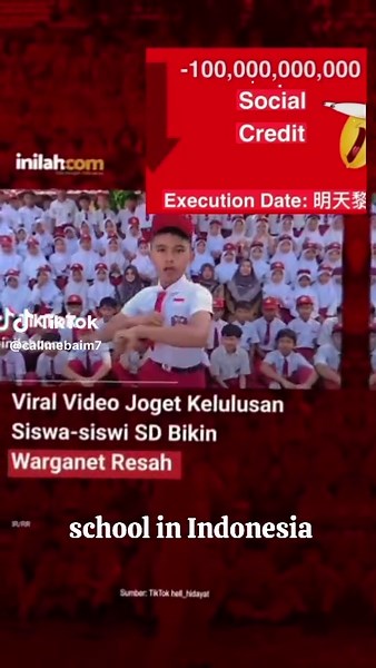 Social Credit Meme: School Dance Trends in Indonesia