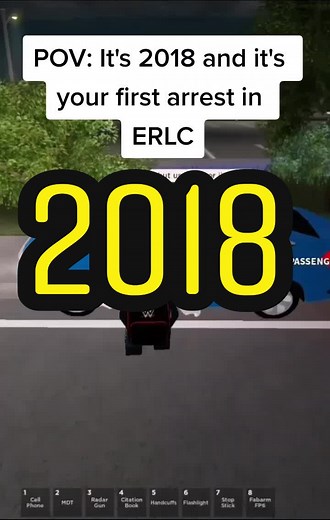 First Arrest in ERLC in 2018 | Roblox Gaming Memories