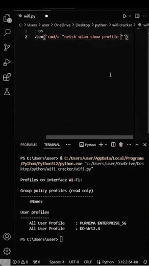 #python programming using cracked