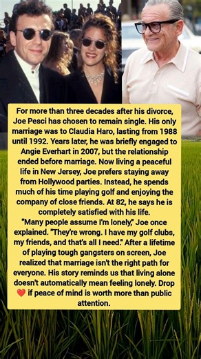 Joe Pesci's Life After Divorce | Why He Chose to Stay Single for 32 Years | Inspiring Life Story