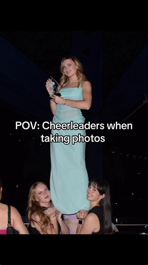 Cheerleaders Capturing the Perfect Photo Pose