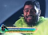 Aussie NFL star Jordan Mailata is revealed on US version of the Masked Singer