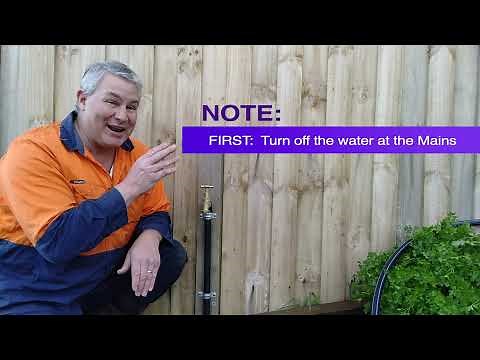 Installing a Mains Water Pressure Garden Tap, - By connecting to an Existing Garden Tap.