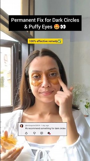 POV: How to Remove Dark Circles Naturally at Home👀✅#darkcirclesremedy #undereyecare #ytshorts #diy