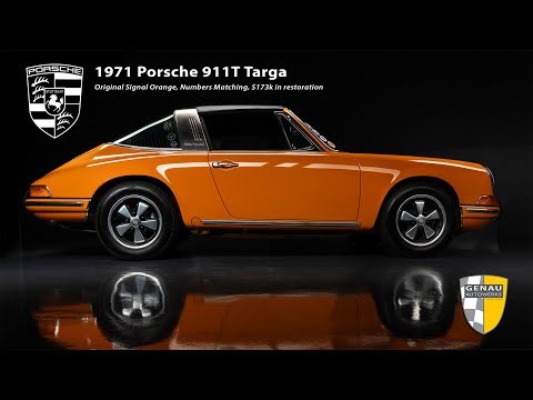 Fully restored 1971 Porsche 911T in Signal Orange