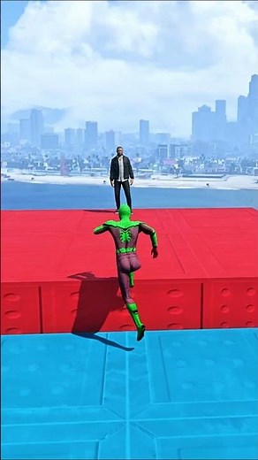 GTA 5 Epic Spiderman Ragdolls | Jumps / Fails ep.1512 #shorts