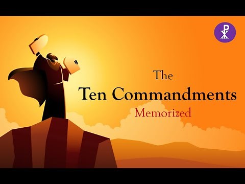 Ten Commandments easily memorized