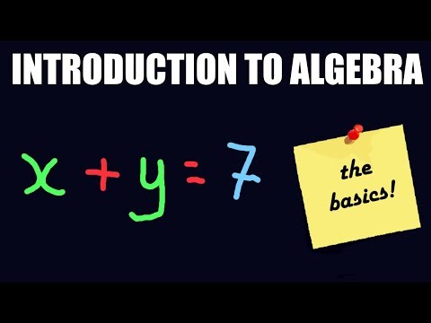 Introduction To Algebra - The Basics!