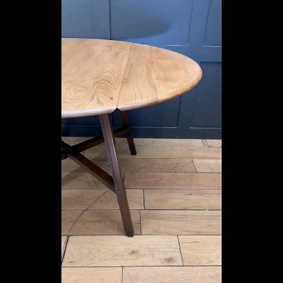 Vintage Ercol Table 377 /Elm Extending Dining Table /Drop Leaf /...