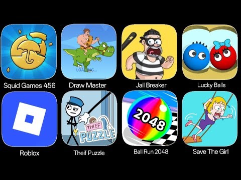 Squid Game, Roblox,Hide in Backrooms,Draw Master,Sandwich Runner,Save The Lady,Save The Girl,Ballrun
