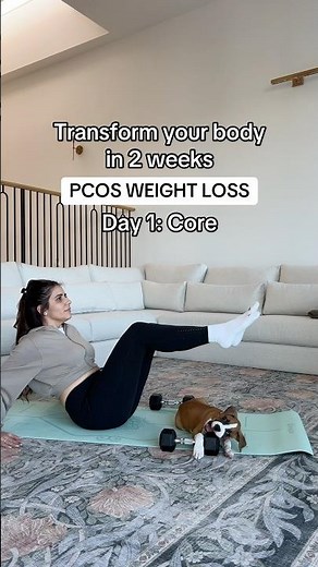 PCOS Core Workout! #pcos