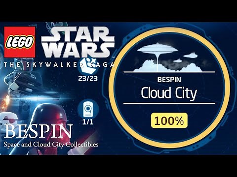 LEGO The Skywalker Saga - Bespin (Space and Cloud City) All Open World Collectibles 100%