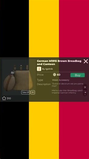 How To Make a World War 1 Belgian Uniform | Roblox Avatar Shorts Tutorial |