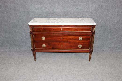 French Louis XVI Directoire Style Marble Top Commode Chest of Drawers, Antique Furniture, French Decor, Parisian Interior - Etsy