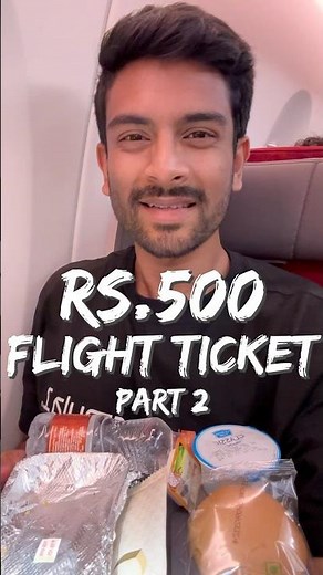My Insane Rs.500 Air India Flight!! MAA To BLR, Part 2 ✈️🌯🤩