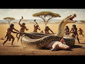 Animal Rescue: Brave rescue team saves a white pig from Giant Python.