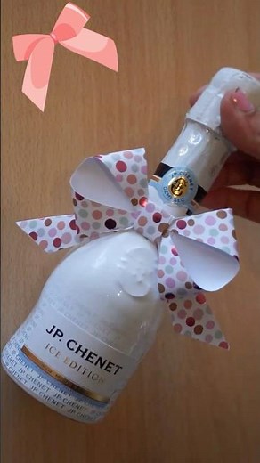 Schleife basteln aus Papier um Geschenk einpacken - paper bow to Gift wrapping