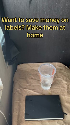 Here’s how to make labels for products or for around the house. You’ll need clear packaging tape (wide), paper from home, or the library, a cup of HOT water, and scissors. I did NOT create this idea, just sharing what I learned. #smallbusinesshackspackaging #diy #labelmakingtutorial #howtomakecandles