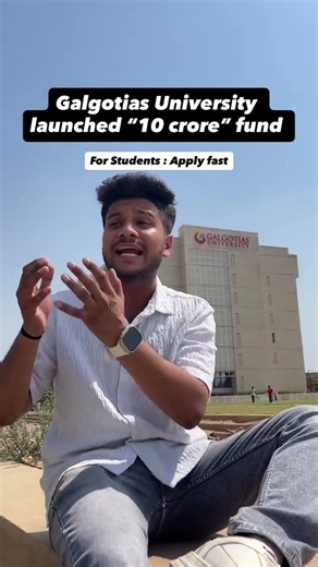 Galgotias University Launches a 10 Crore fund for student startups