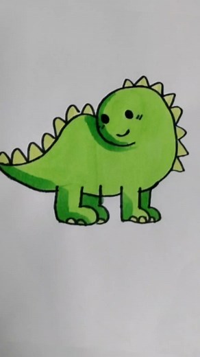 Cómo Dibujar un Dinosaurio Fácil y Sencillo para Niños