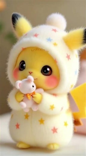 The Cutest Fluffy Friends: Bunny & Pikachu Animated Moments