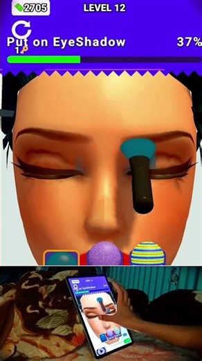 👄 Queen Running Game 👑 Build a queen #short (level 12)