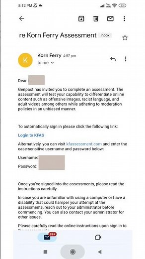 re Korn Ferry Assessments || Genpact assessment test link