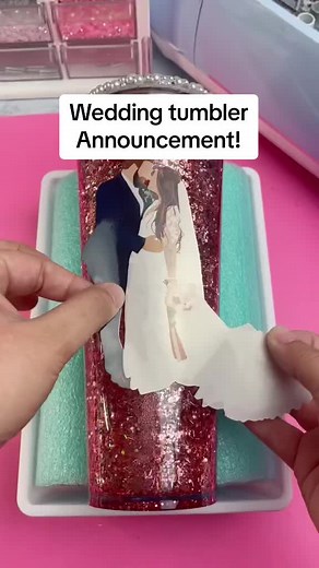 Teaching Nicky this weekend how to make Core Memory tumblers! I threw a few up if anyone wants to snag one 🫶🏼 #glittertumblers #weddingdress #weddingphotos #snowglobetumbler #tumblertutorial