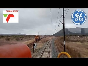 Basie on train 804213 Queenstown to East London, South Africa. Start process of a GE class 34 diesel