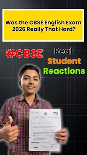 "Lengthiest Paper Ever?" | Real Student Reaction to English Exam 2026 #CBSE