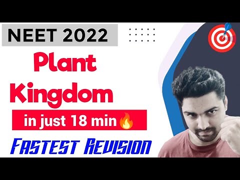 'Plant Kingdom' In Just 18 Minutes🔥| Fastest Revision Series | Neet 2022