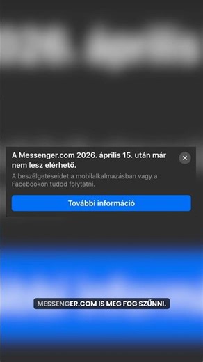 Megszűnik a Messenger.com! #messenger #web