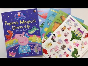 Peppa Pig's Magical Dress-Up Sticker Book for kids and toddlers