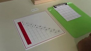 Montessori Math addition chart 5 odd sum