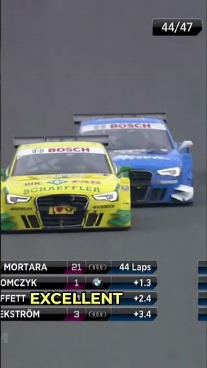 BMW vs Audi Three Way Race Battle DTM #racing #motorsport #shorts #DTM #DTM2012