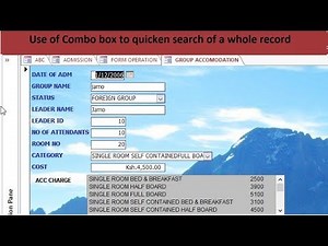 Microsoft Access Project tips How to display items in a drop down list Forms