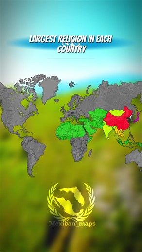 Mapping the Largest Religions Around the World